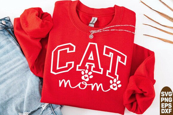 Cat Mom SVG PNG Files: A Fun and Versatile Design