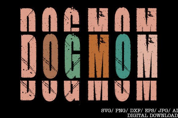 Charming Dog Mom Svg for Embroidery Projects