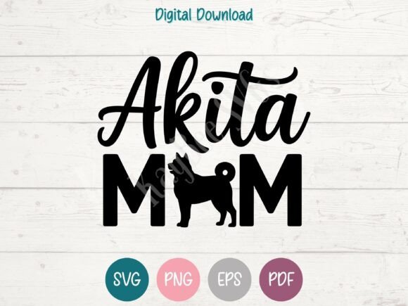 Exploring Akita Mom SVG PNG EPS PDF Design