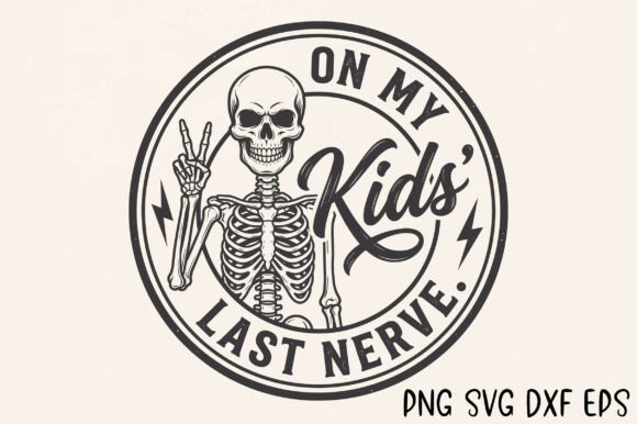 Funny Skeleton Dad Mom SVG: A Spooky and Charming Design