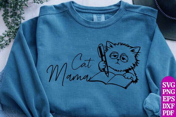 Mother's Day Gift for Cat Mom SVG PNG