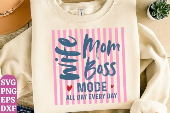 Reviewing Mom Wife Boss SVG PNG for Embroidery