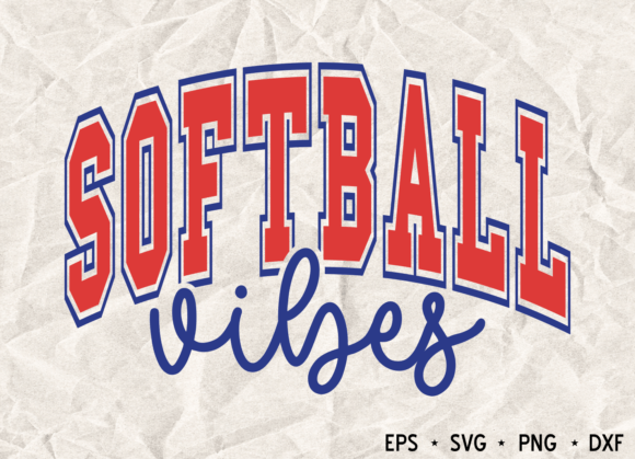 Softball Vibes PNG for Sports Moms
